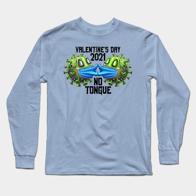 Valentine's Day - No Tongue Long Sleeve T-Shirt by Motzart